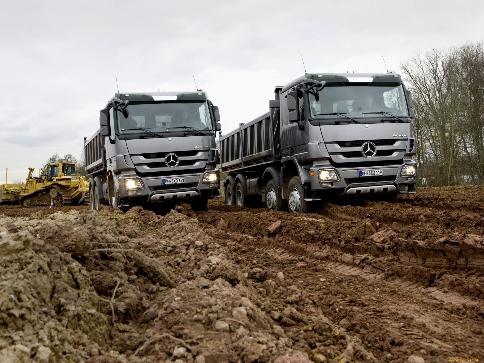 автомобили, mercedes, trucks, самосвал