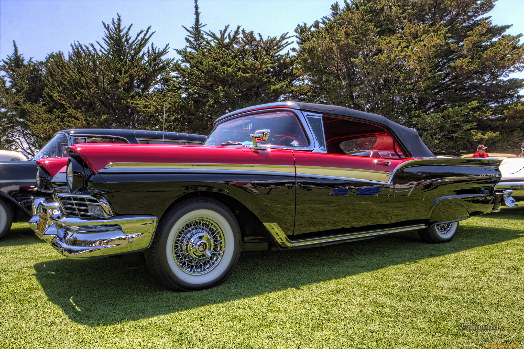 1957, ford, fairlane, 500, sunliner, автомобили, выставки, и, уличные, фото, выставка, автошоу