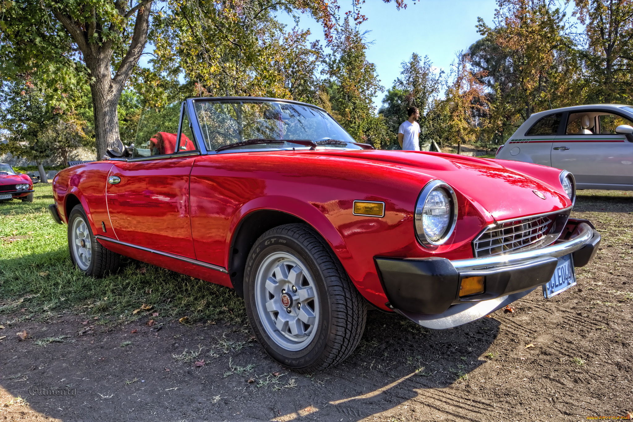 fiat, 124, spider, автомобили, выставки, и, уличные, фото, выставка, автошоу