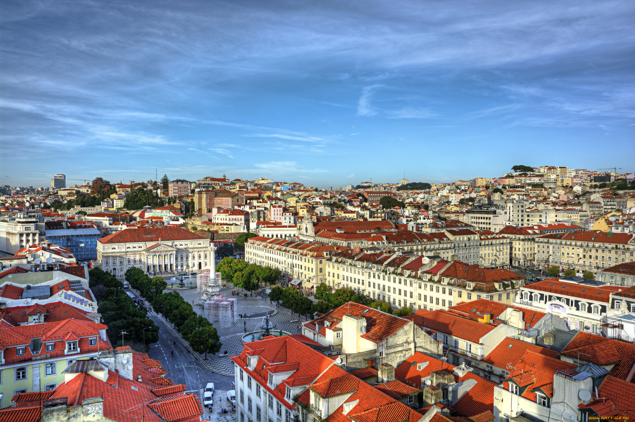 lisbon, города, лиссабон, , португалия, панорама