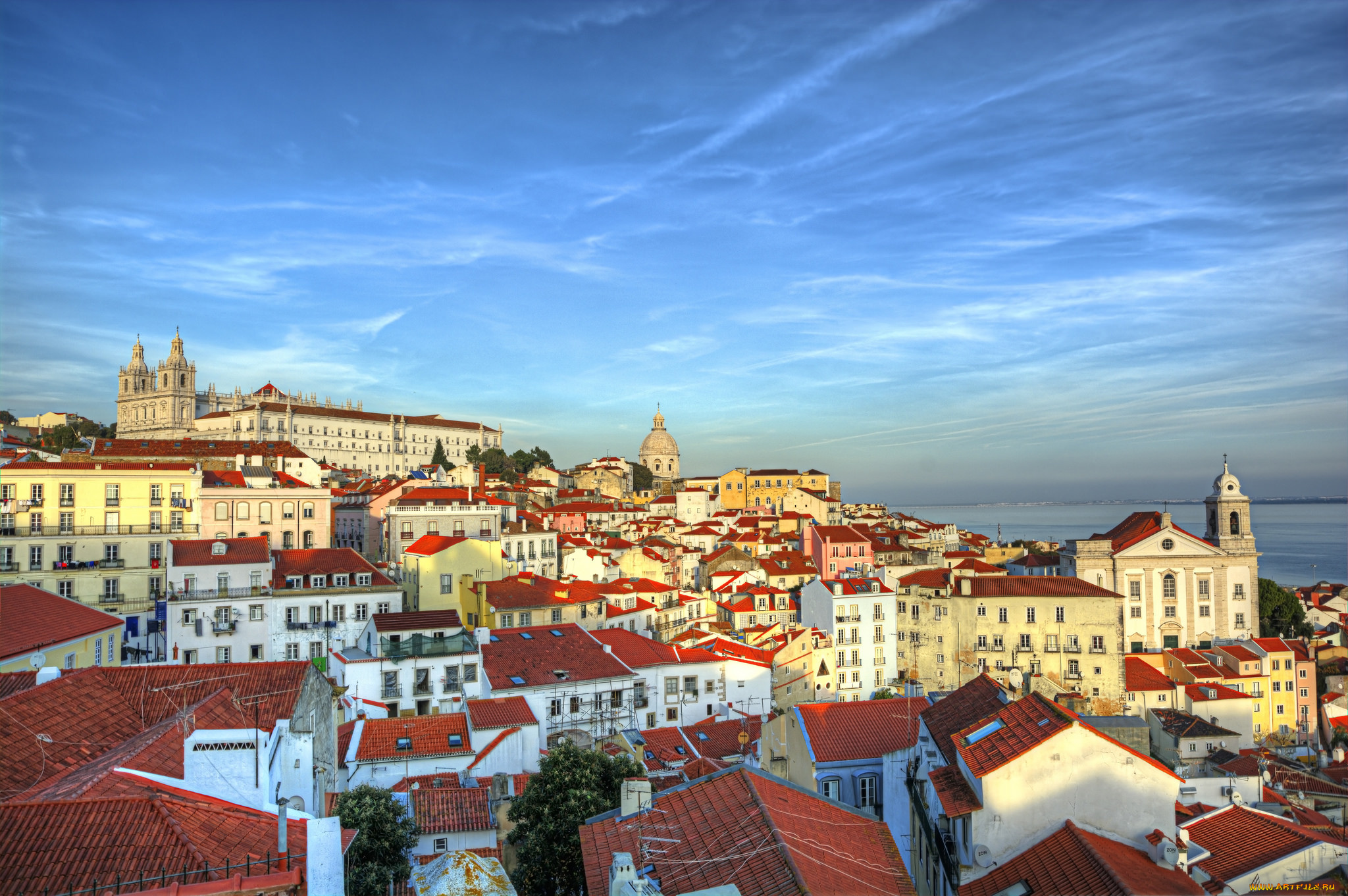 lisbon, города, лиссабон, , португалия, панорама