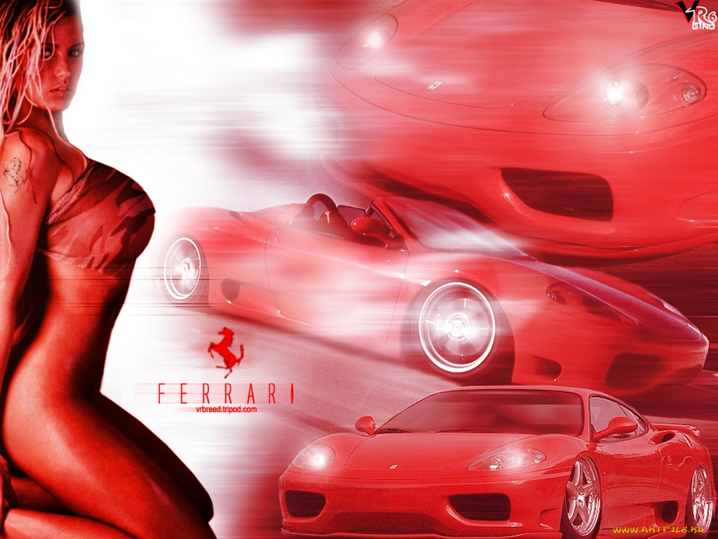 red, ferrari, 360modena, автомобили, авто, девушками