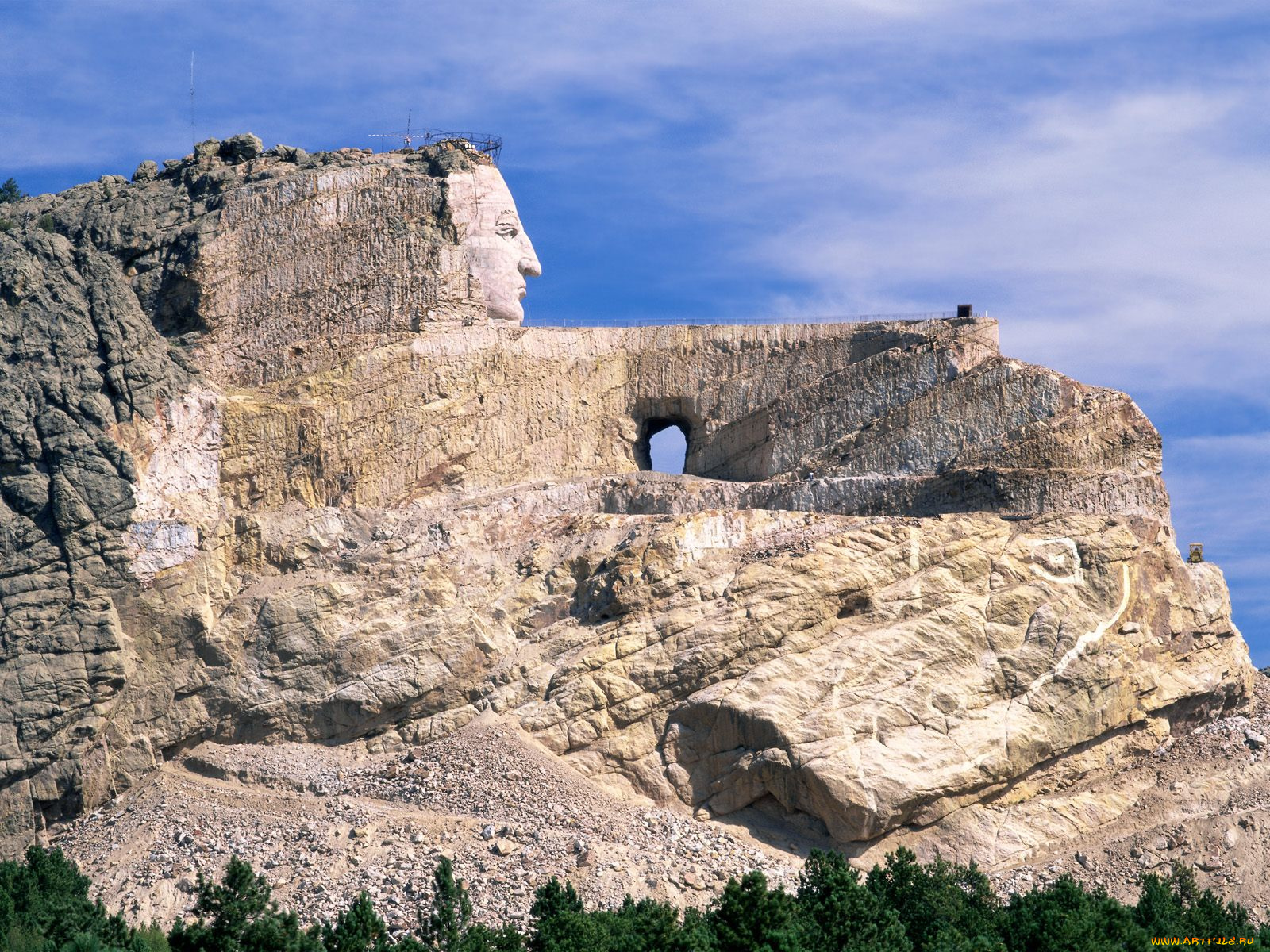 crazy, horse, memorial, black, hills, south, dakota, города