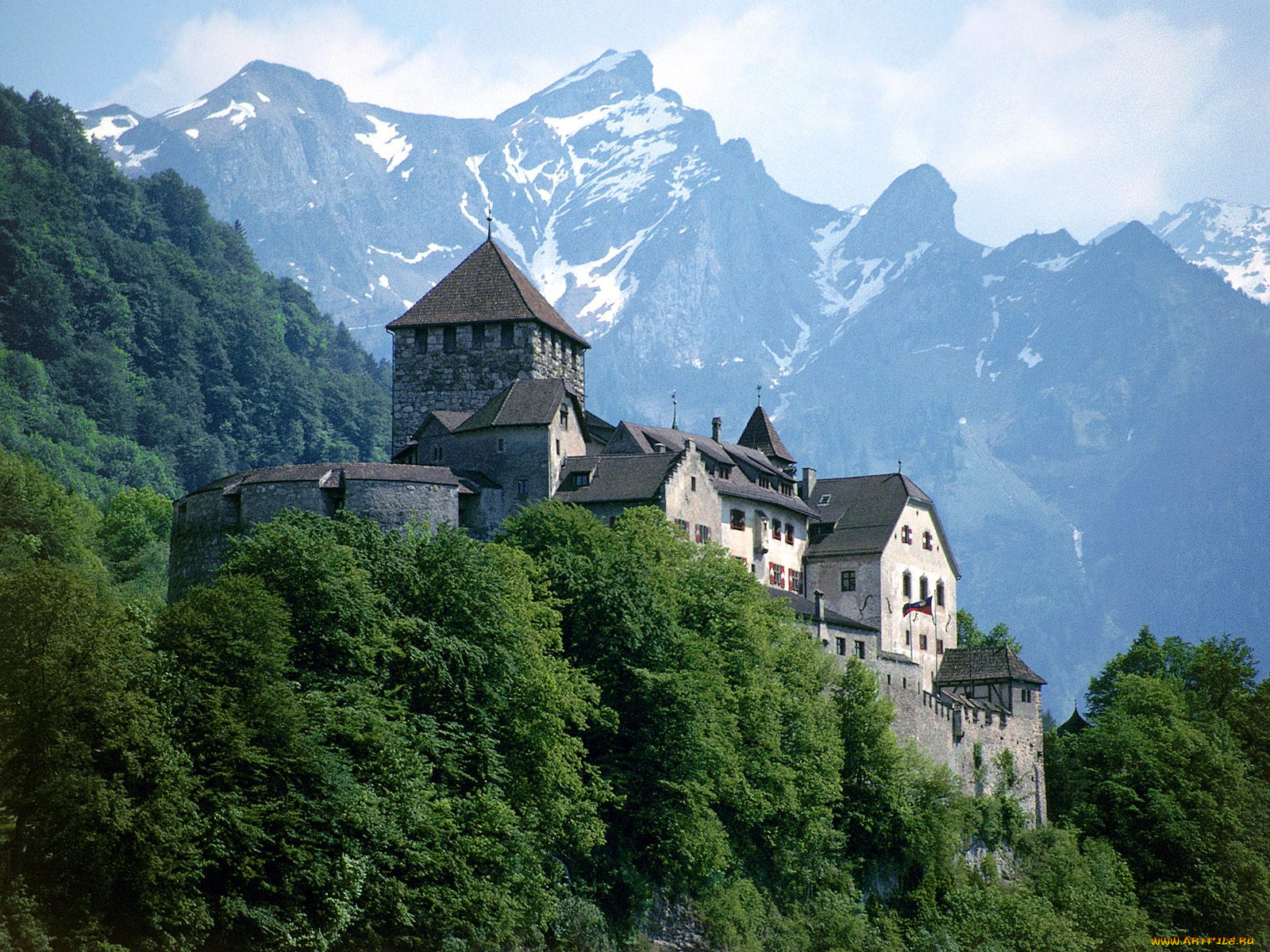 vaduz, castle, liechtenstein, города