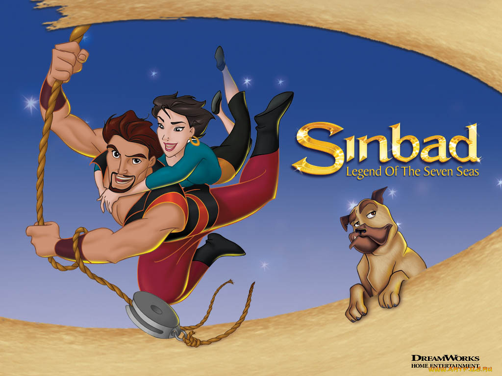 мультфильмы, sinbad, legend, of, the, seven, seas