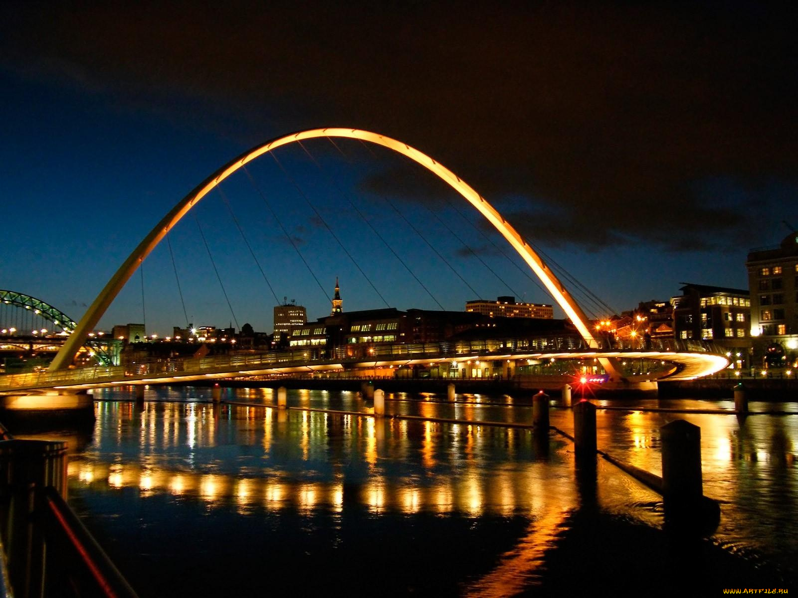 millennium, bridge, london, england, города, лондон, великобритания