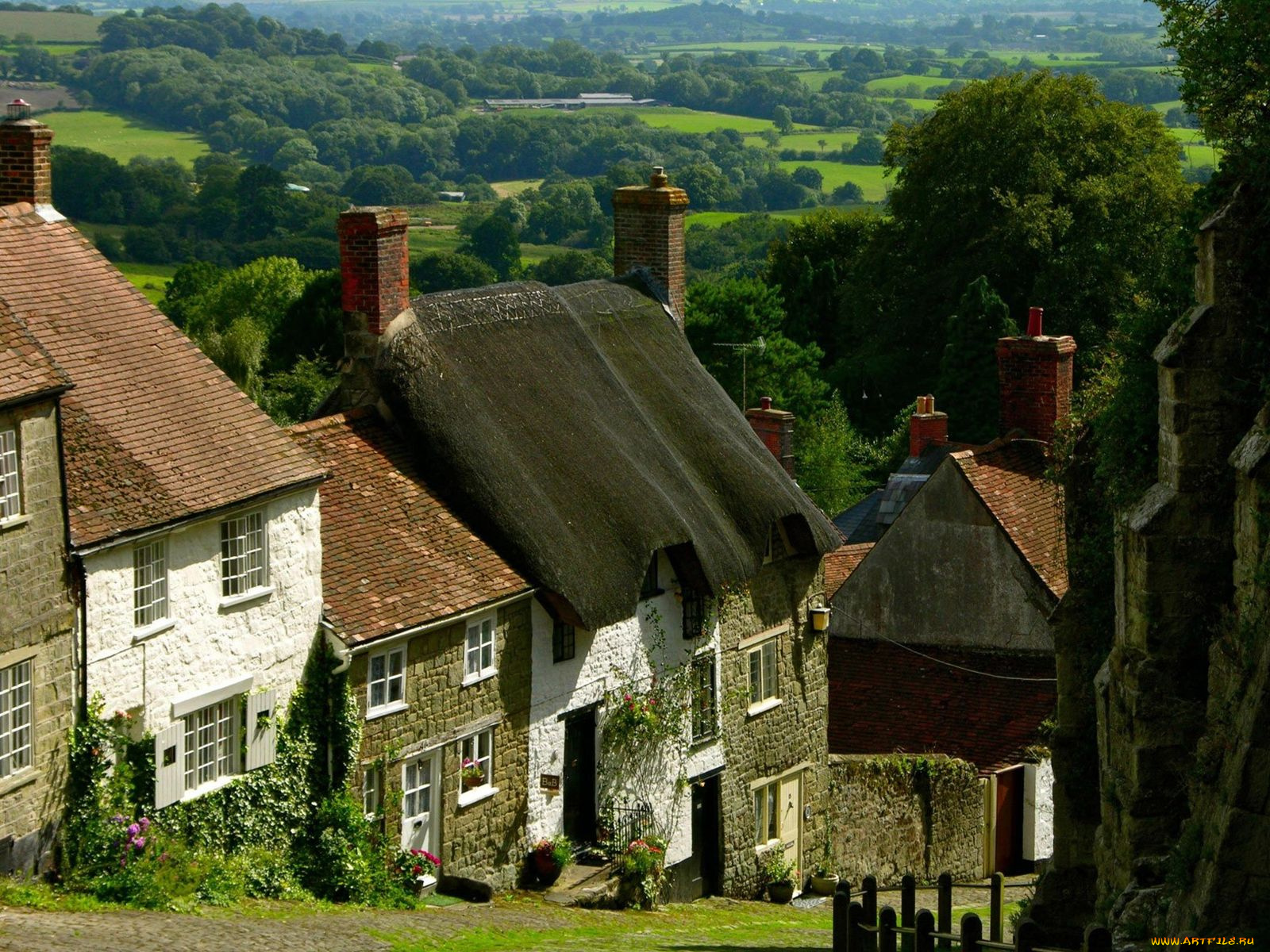 shaftesbury, england, города, улицы, площади, набережные