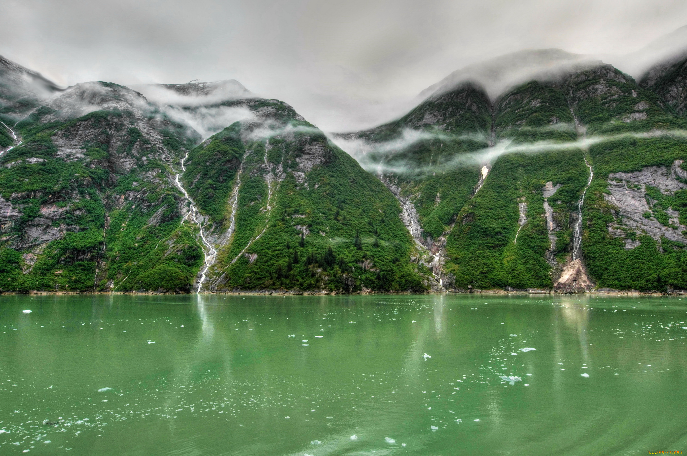 tracy, arm, fjord, alaska, природа, реки, озера, горы, аляска, фьорд, озеро