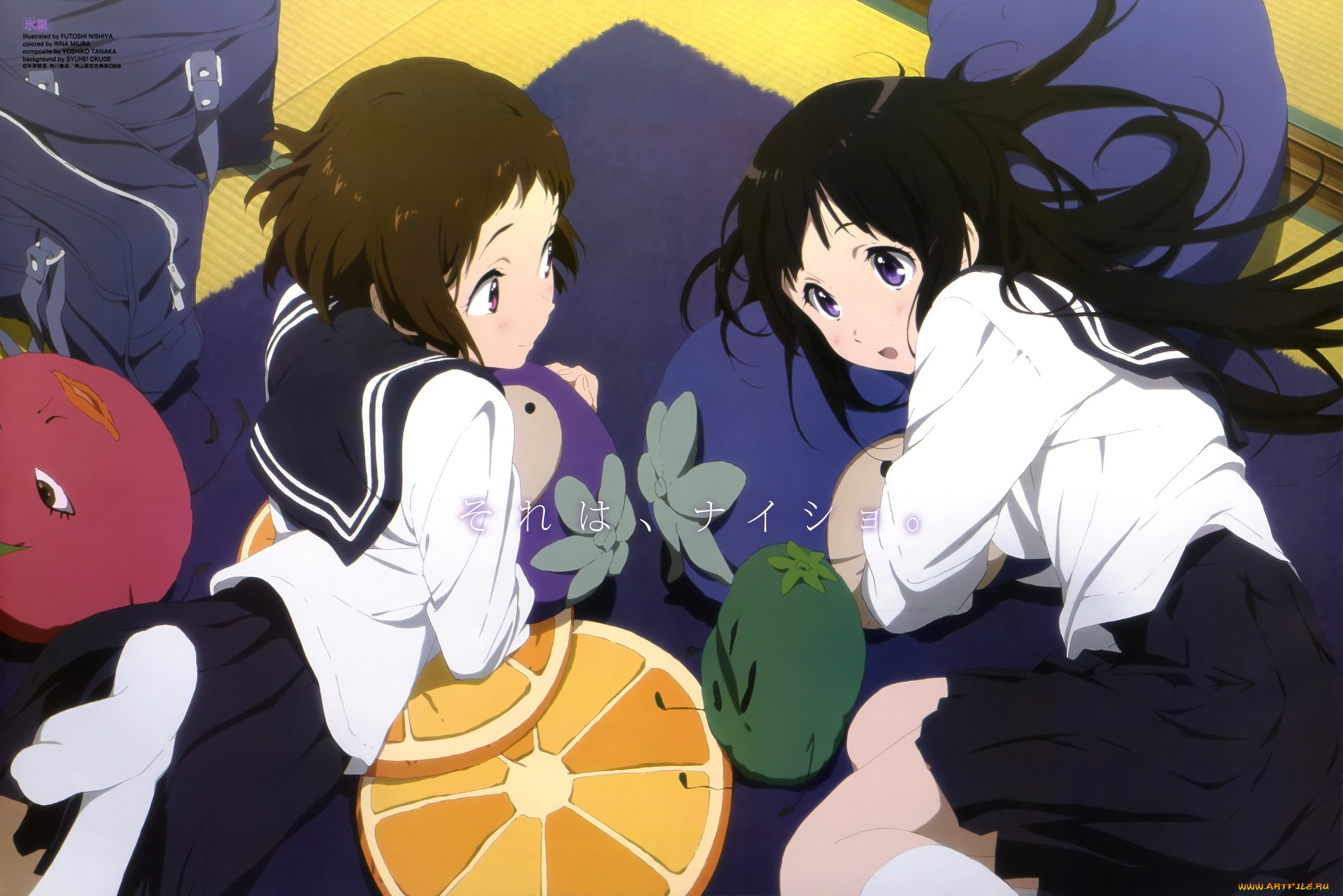 аниме, hyouka, персонажи, школьники