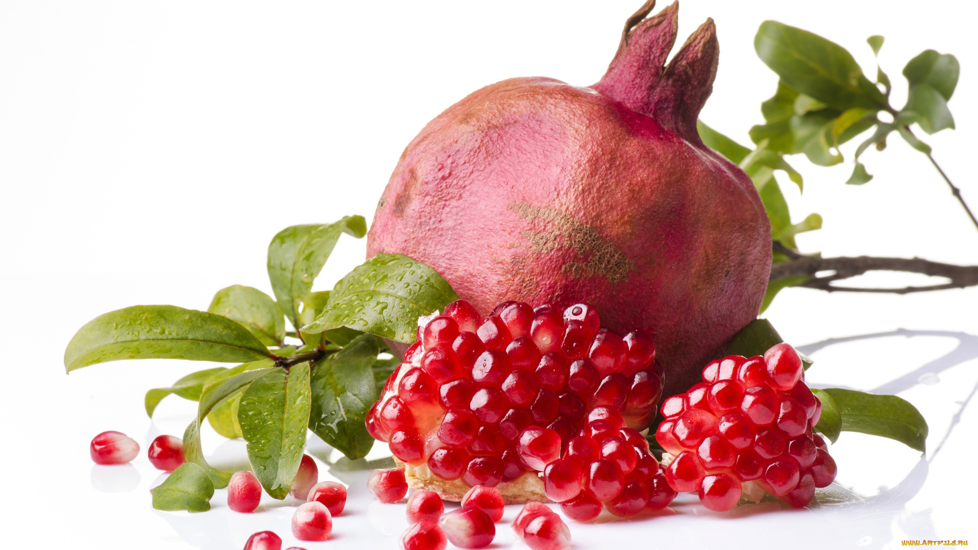 еда, гранат, зерна, pomegranate, фрукт