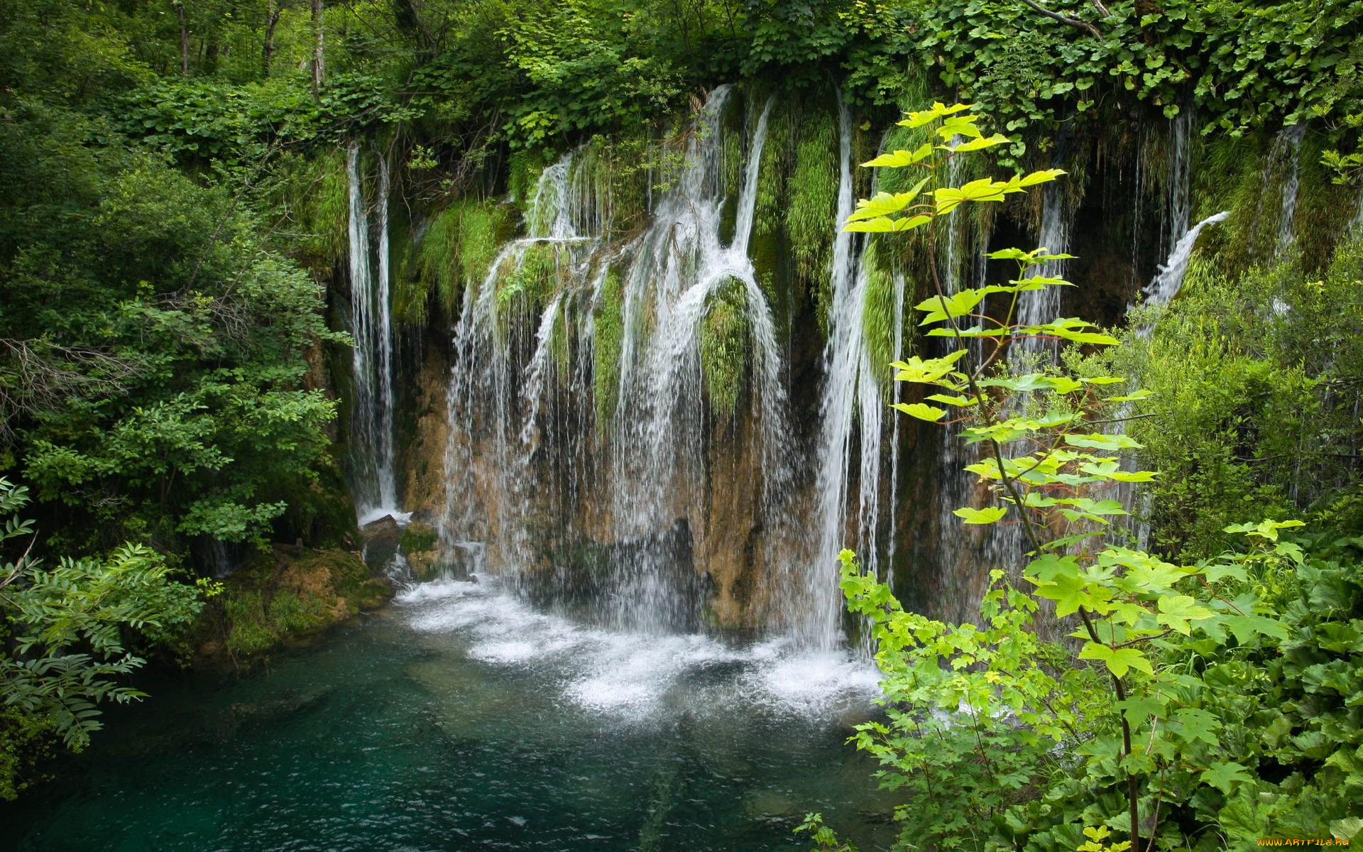 природа, водопады, plitvice, lakes, national, park, плитвицкие, озёра, кротия