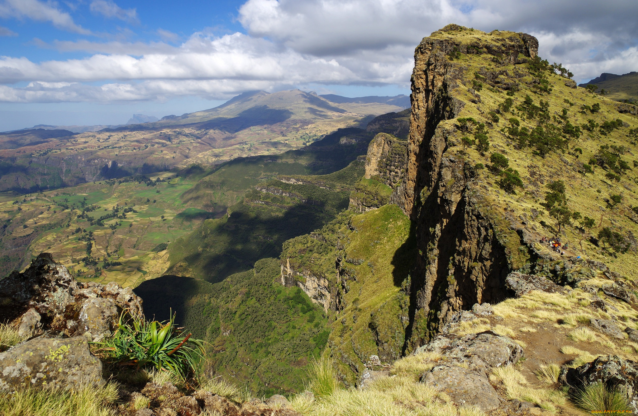 природа, пейзажи, simien, mountains, national, park, горы, amhara, эфиопия