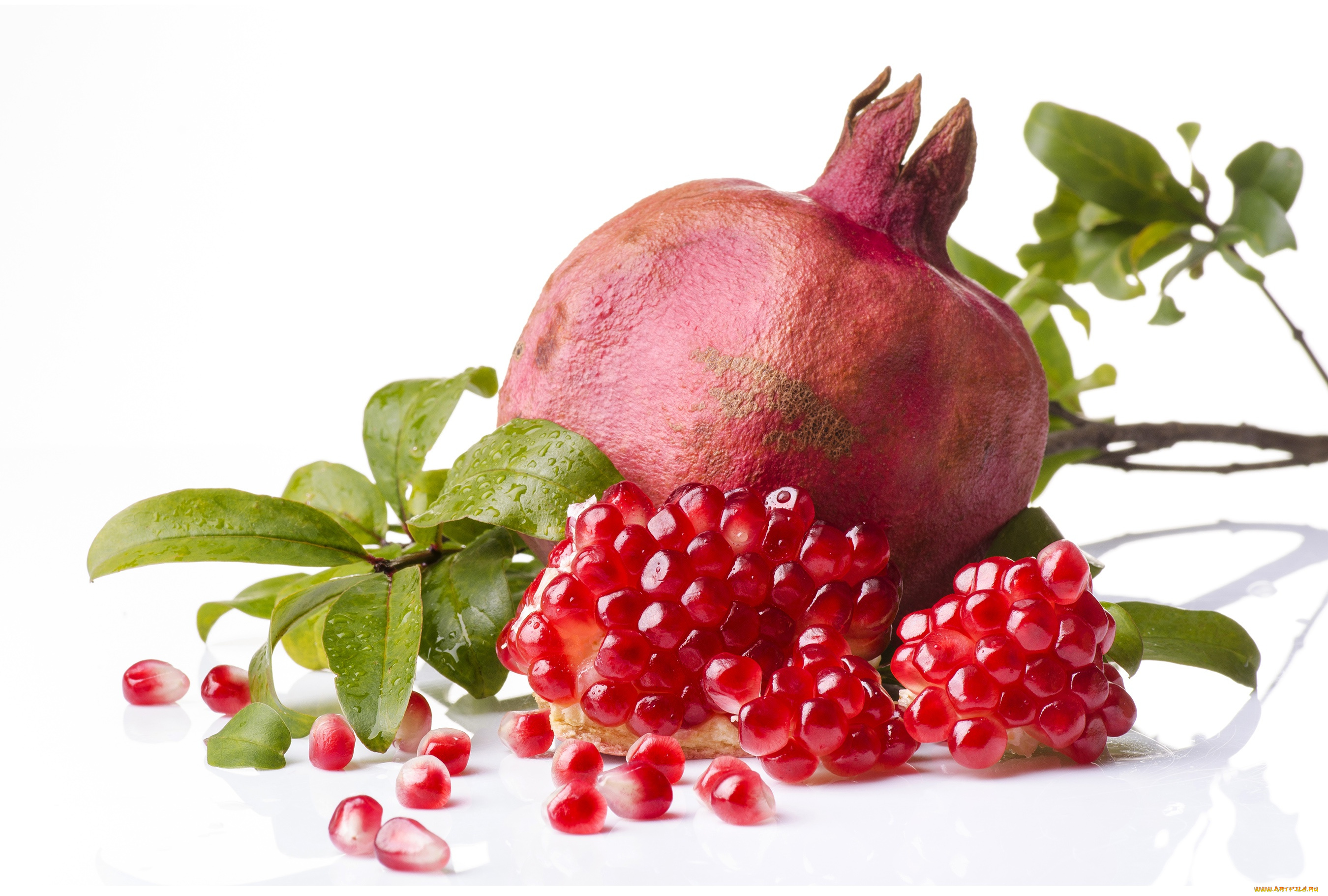 еда, гранат, зерна, pomegranate, фрукт