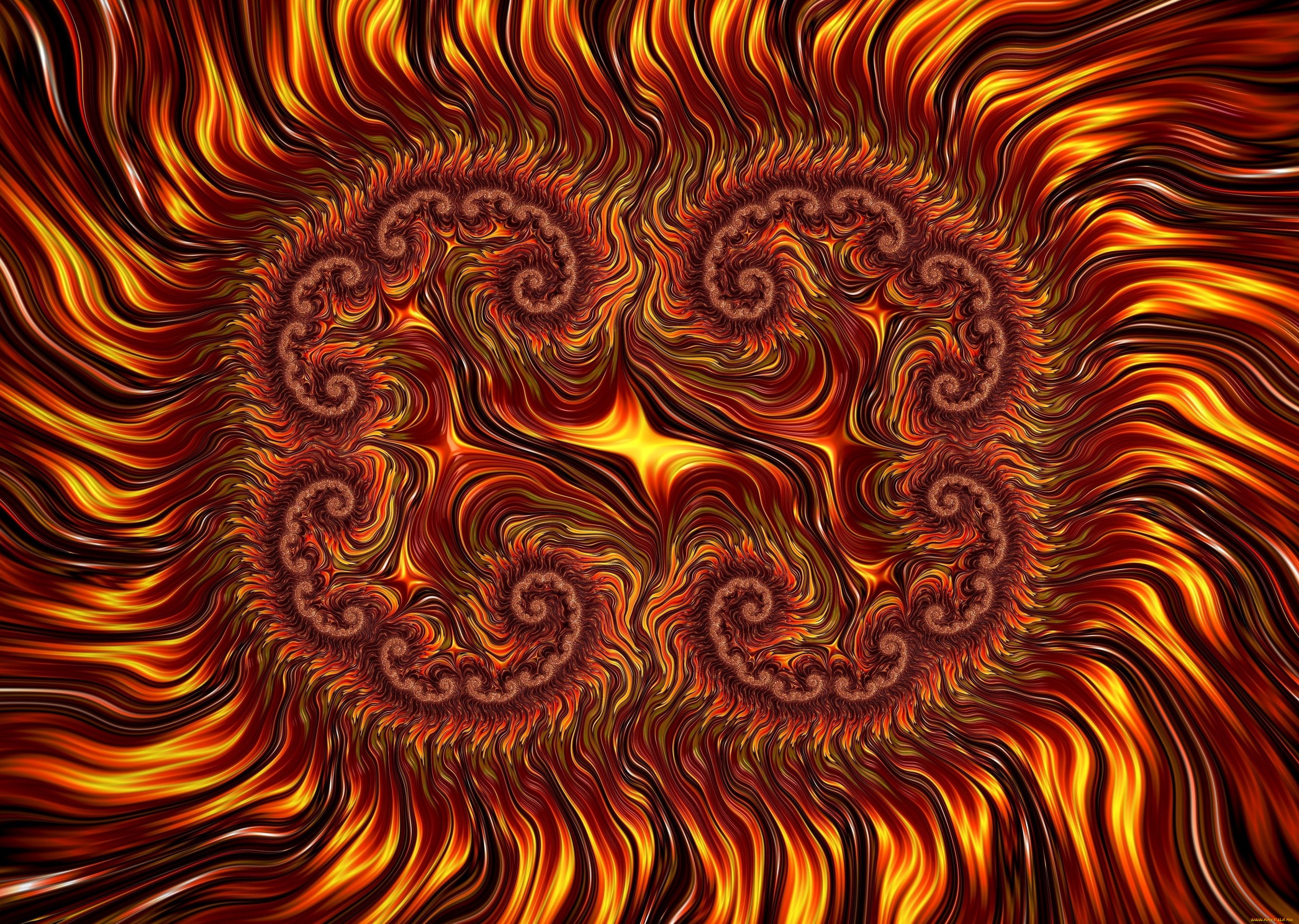 3д, графика, фракталы, , fractal, цвет, фон, узор