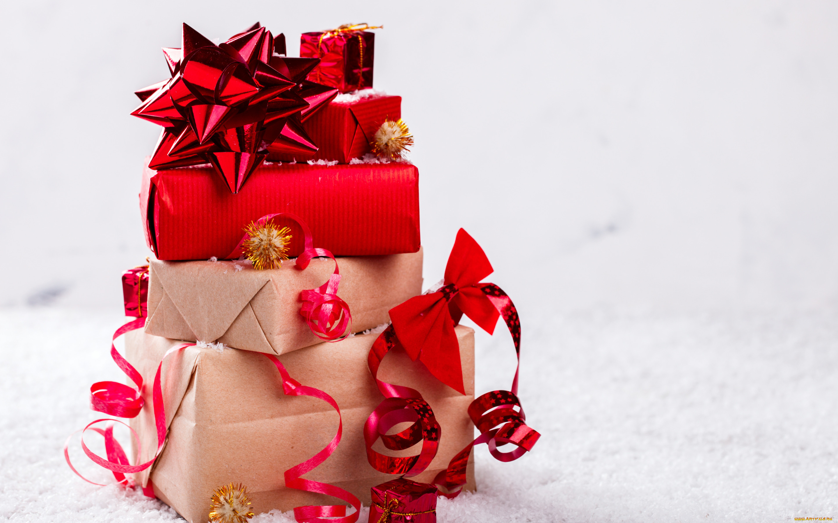 праздничные, подарки, и, коробочки, серпантин, коробки, подарки, банты
