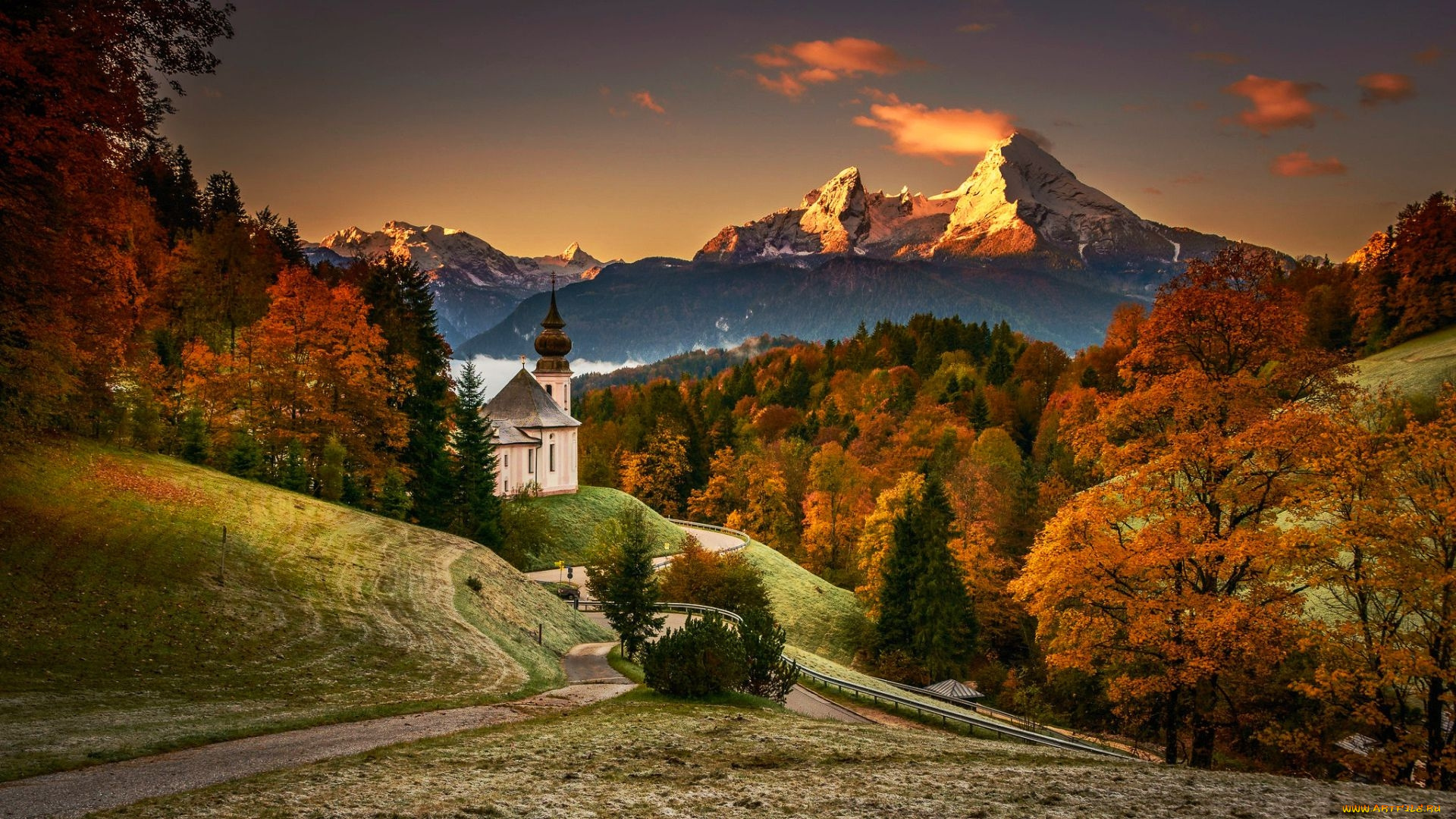 church, maria, gern, bavarian, alps, города, -, католические, соборы, , костелы, , аббатства, church, maria, gern, bavarian, alps