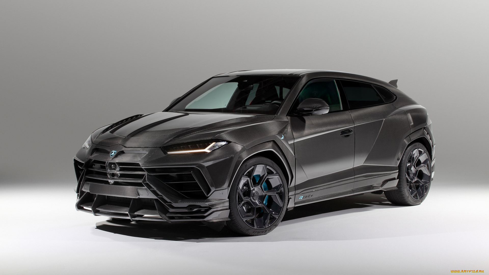 автомобили, lamborghini, topcar, urus, r, evo, carbon, edition, 2024, чeрный, ламбoрджини, тюнинг, карбoн