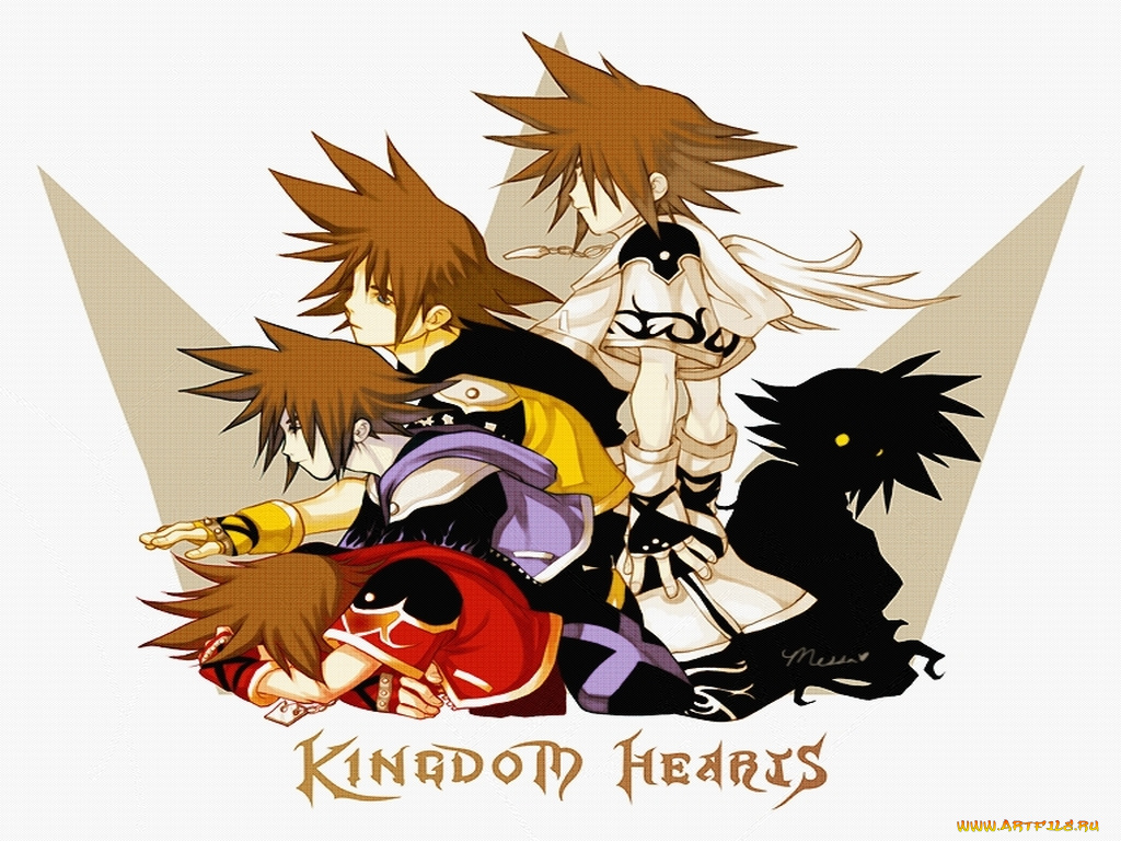 аниме, kingdom, hearts