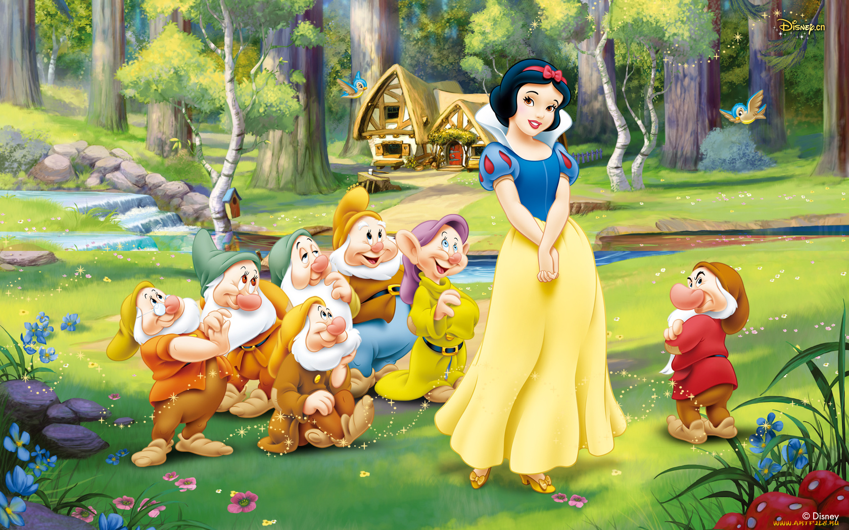 мультфильмы, snow, white, and, the, seven, dwarfs