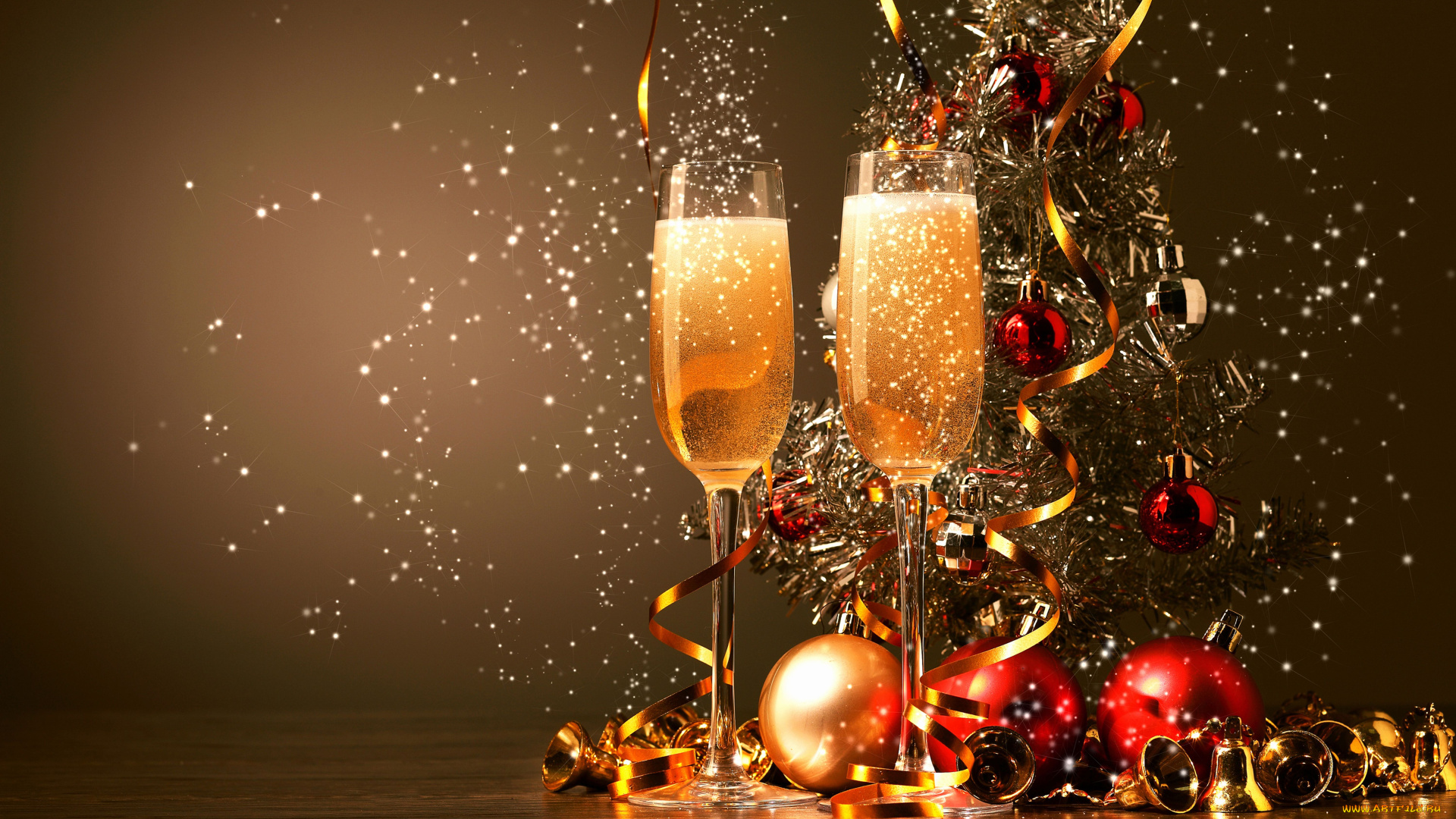 праздничные, угощения, шампанское, шарики