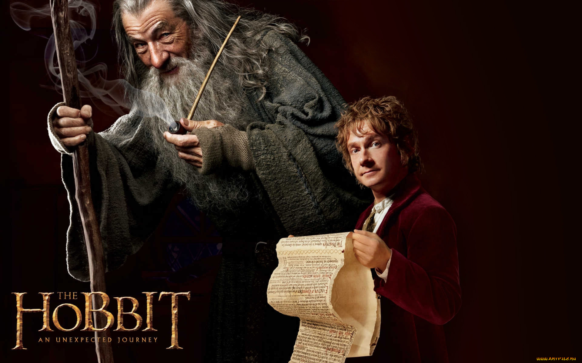 the, hobbit, an, unexpected, journey, кино, фильмы, старик, юноша, хоббит, нежданное, путешествие