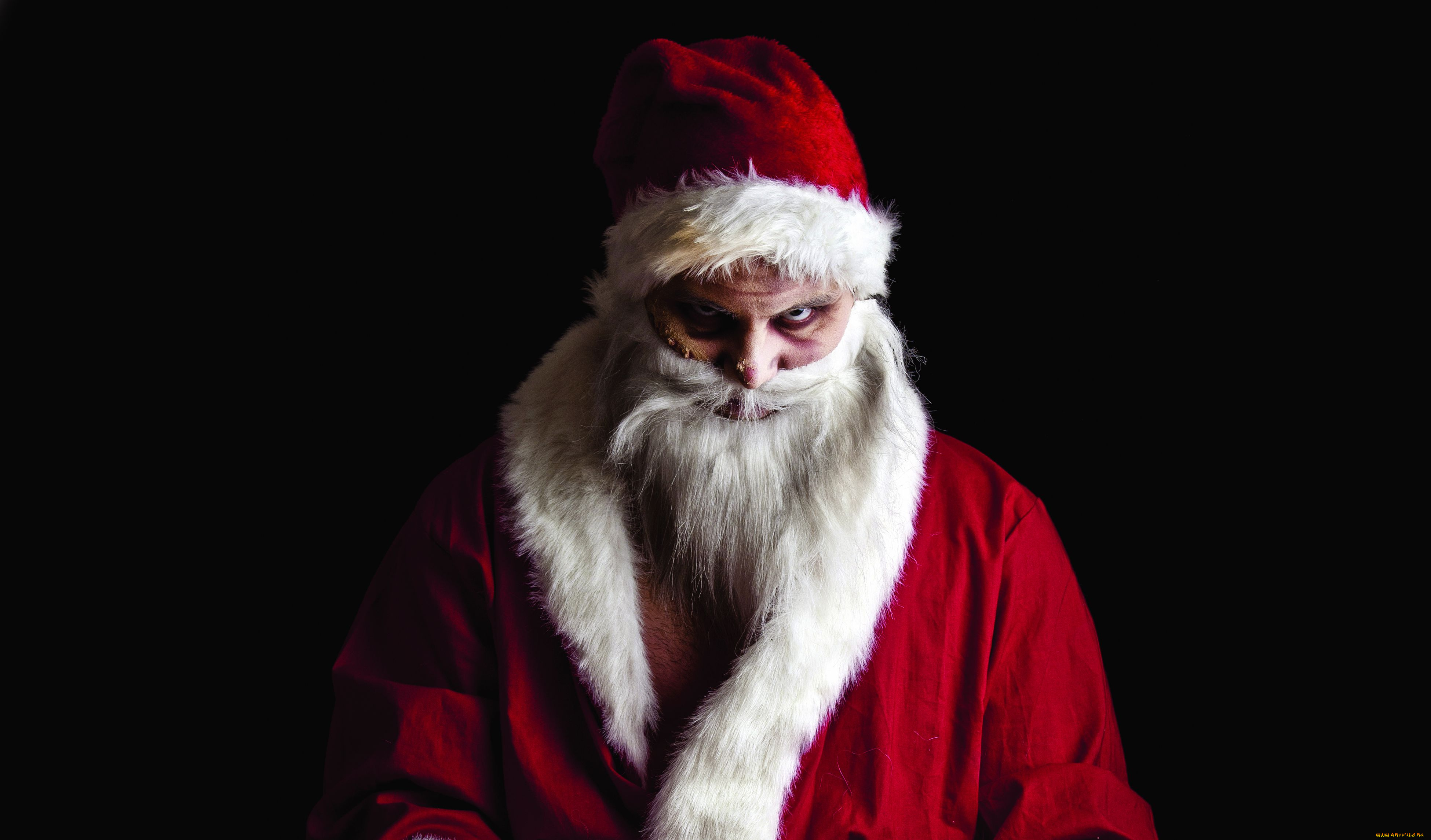 Дед милашка. Злой Санта. Злобный дед Мороз.