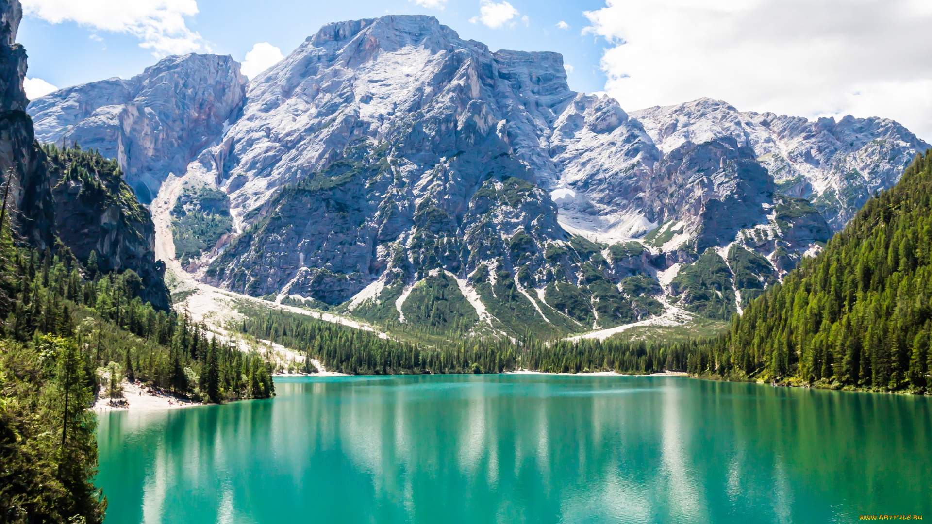 разное, компьютерный, дизайн, пейзаж, озеро, снег, горы, mountain, emerald, lake, landscape