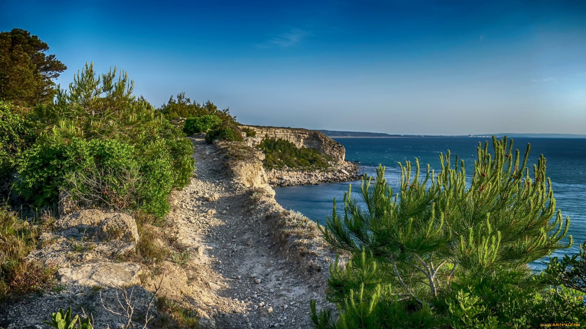 природа, побережье, море, берег