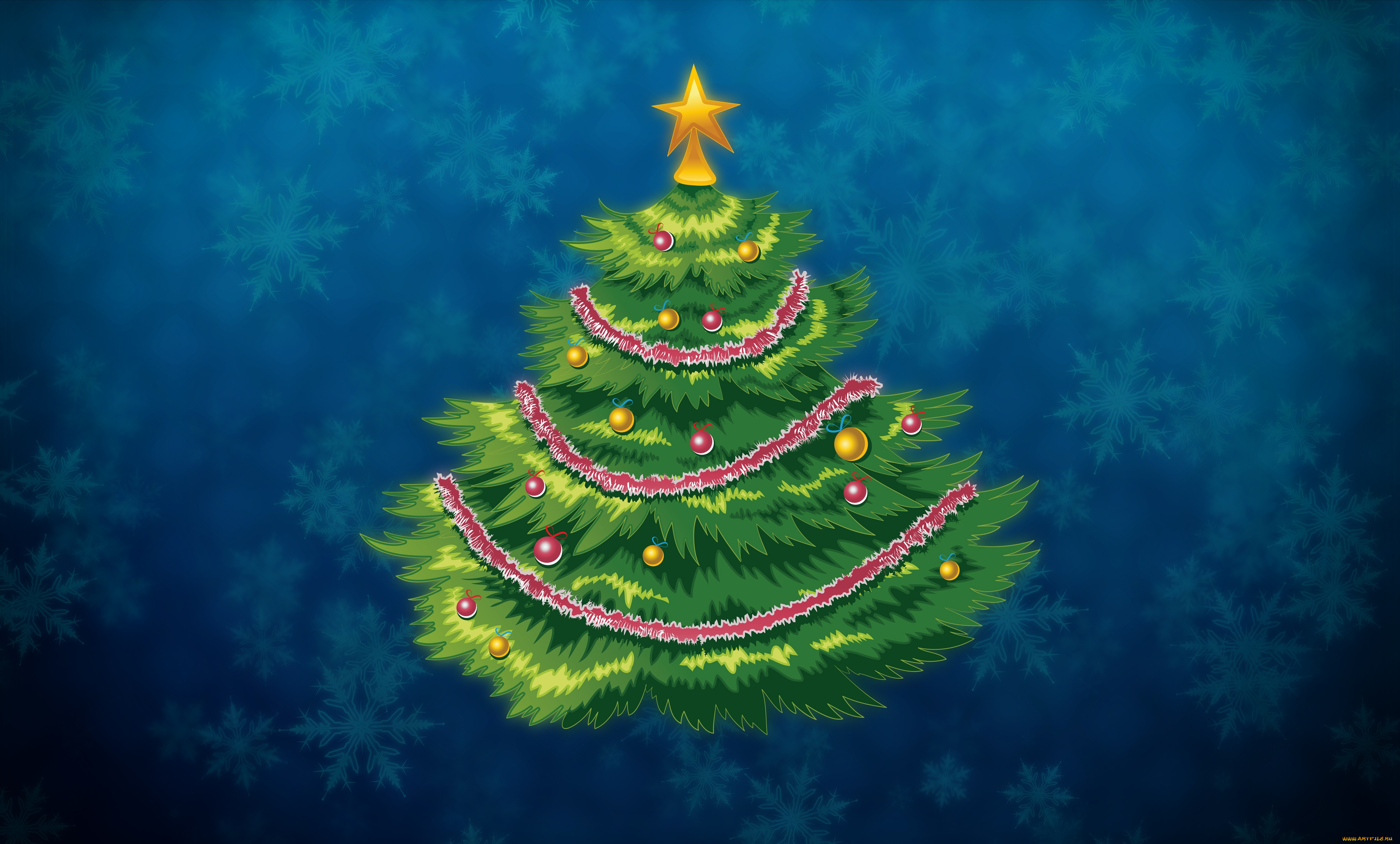 праздничные, векторная, графика, , новый, год, елка, рождество, Ёлка, снежинки, минимализм, новый, год, фон, праздник