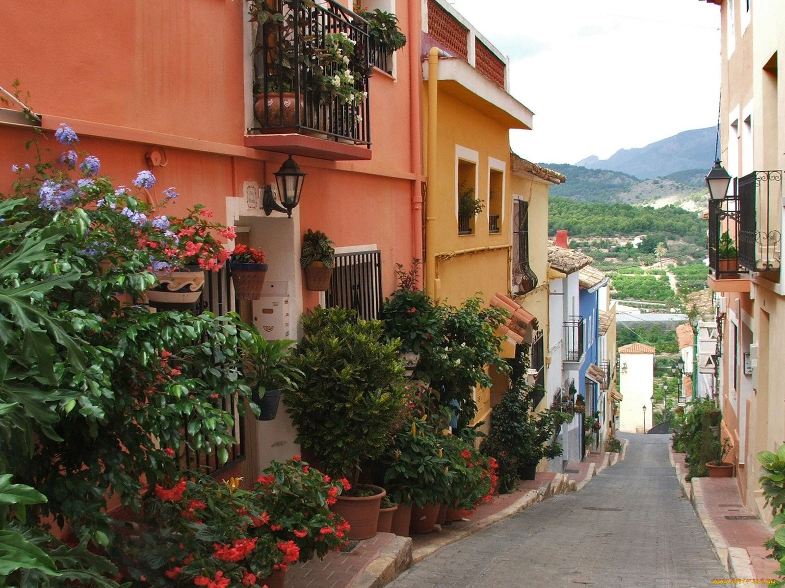 polop, spain, города, улицы, площади, набережные