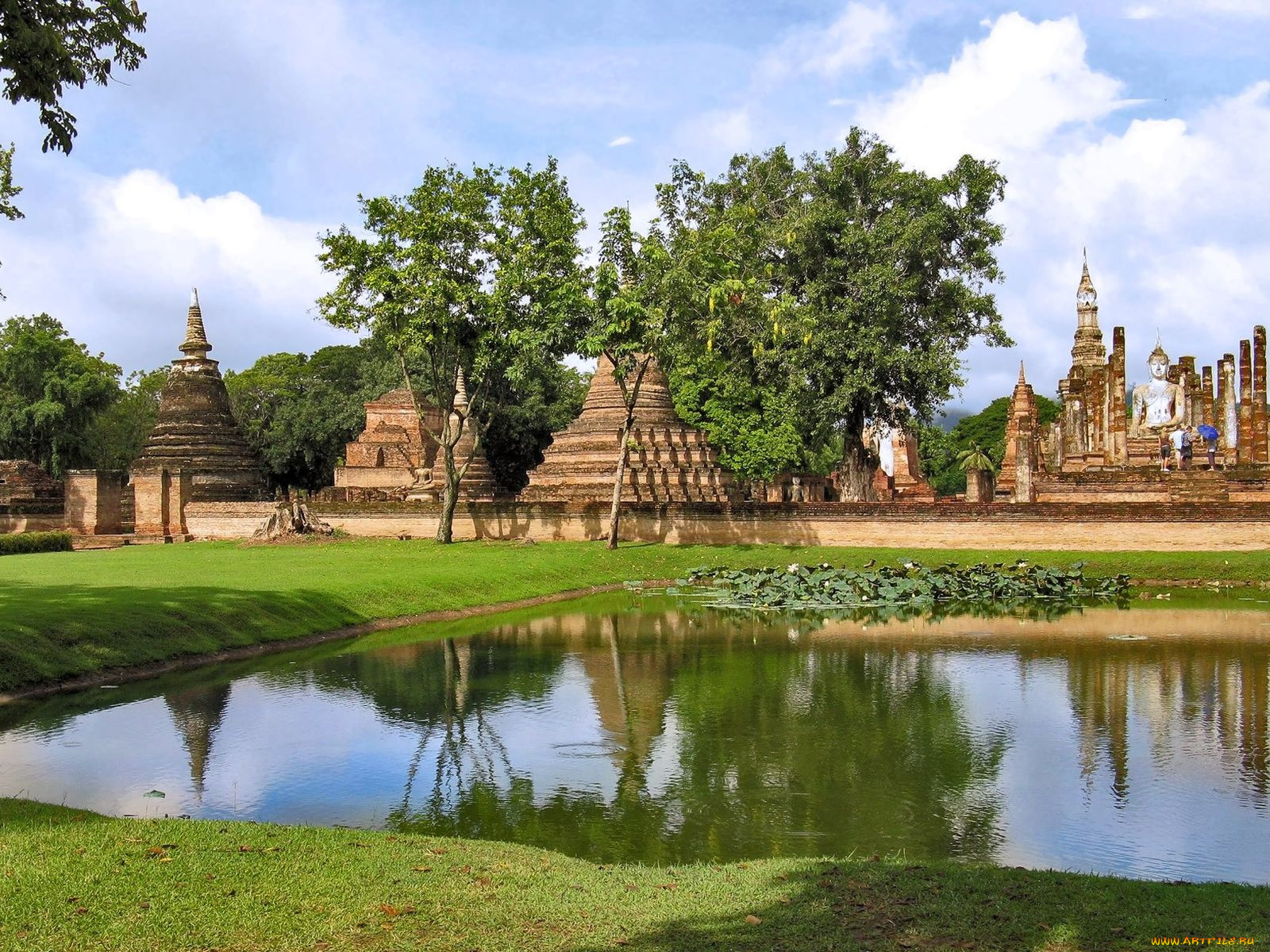 sukhothai, thailand, города, исторические, архитектурные, памятники