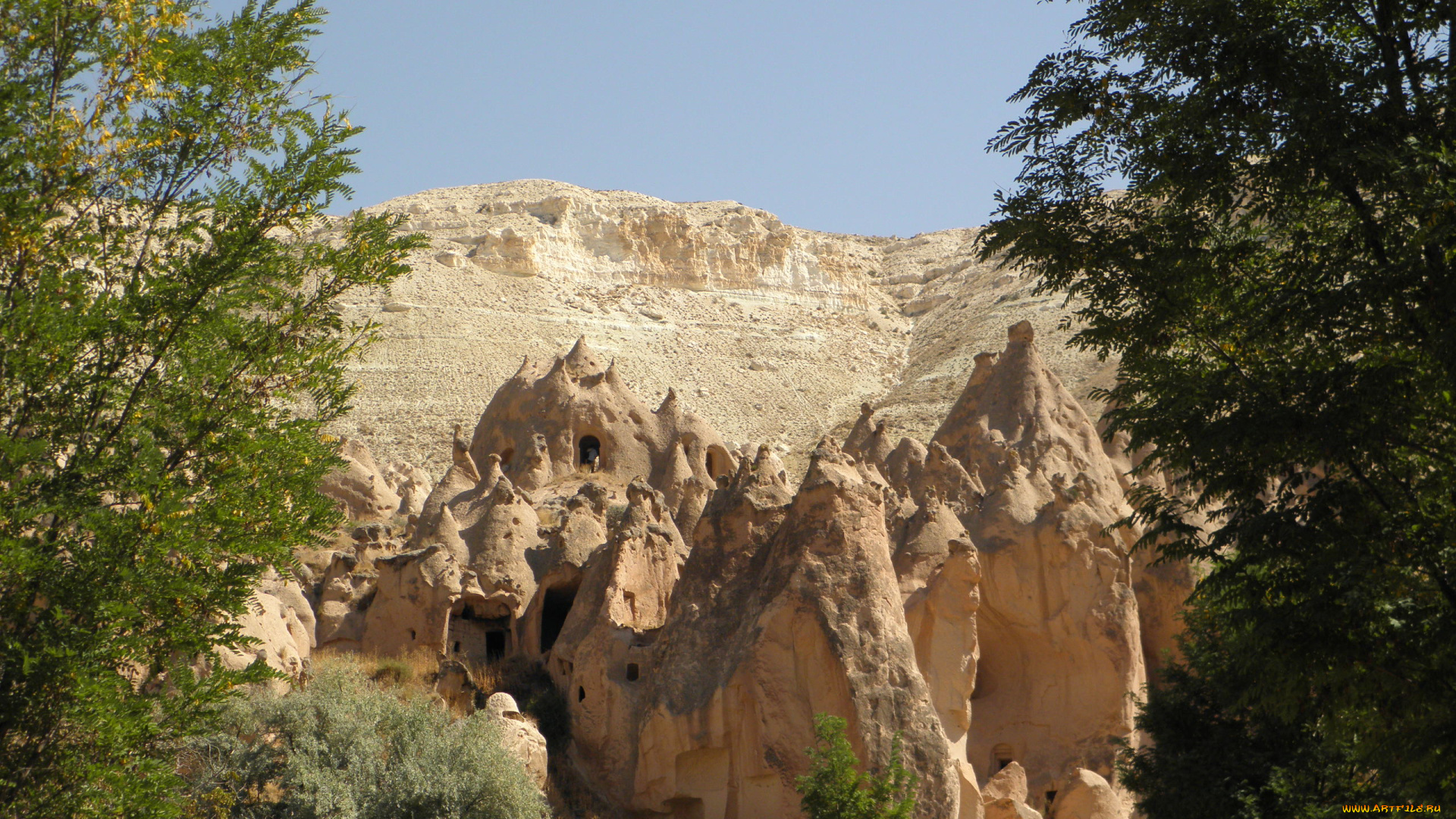 kapadokiya, turkey, природа, горы