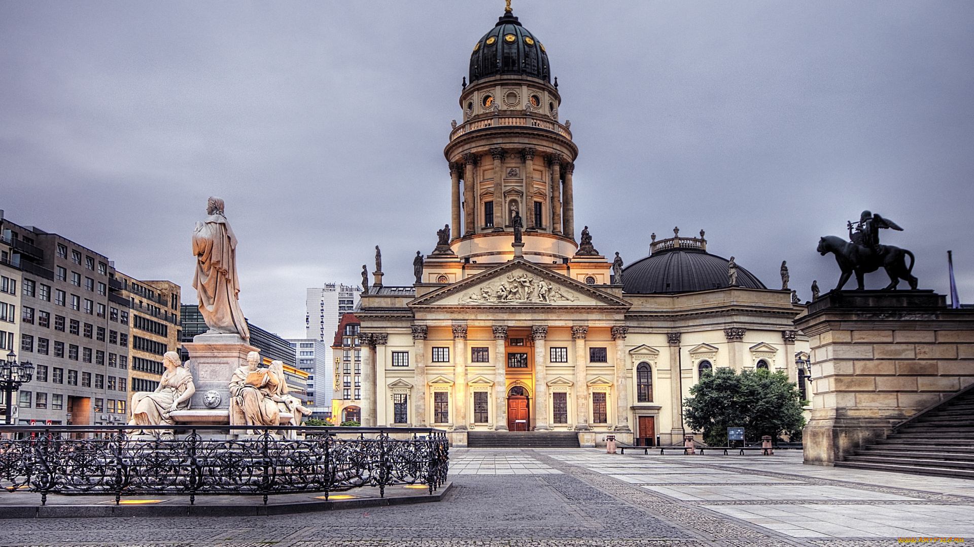 берлин, германия, города, купол, памятники, площадь