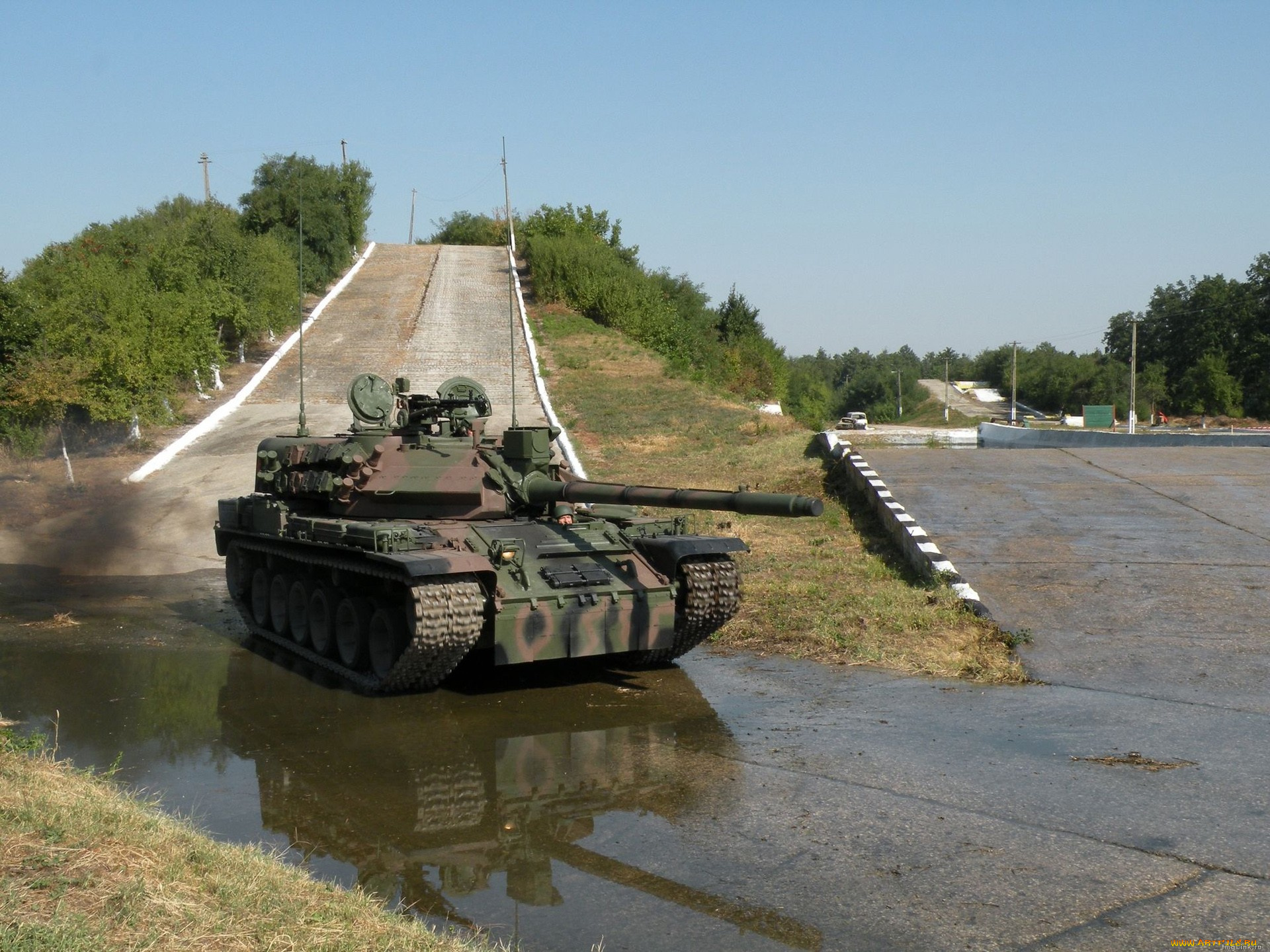 техника, военная, танк, полигон