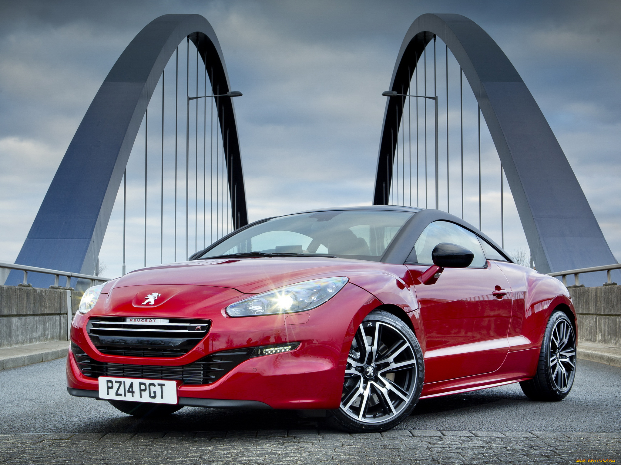 автомобили, peugeot, 2014, uk-spec, rcz, r, красный