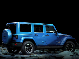 обоя автомобили, jeep, 2014, jk, polar, wrangle, unlimited, синий