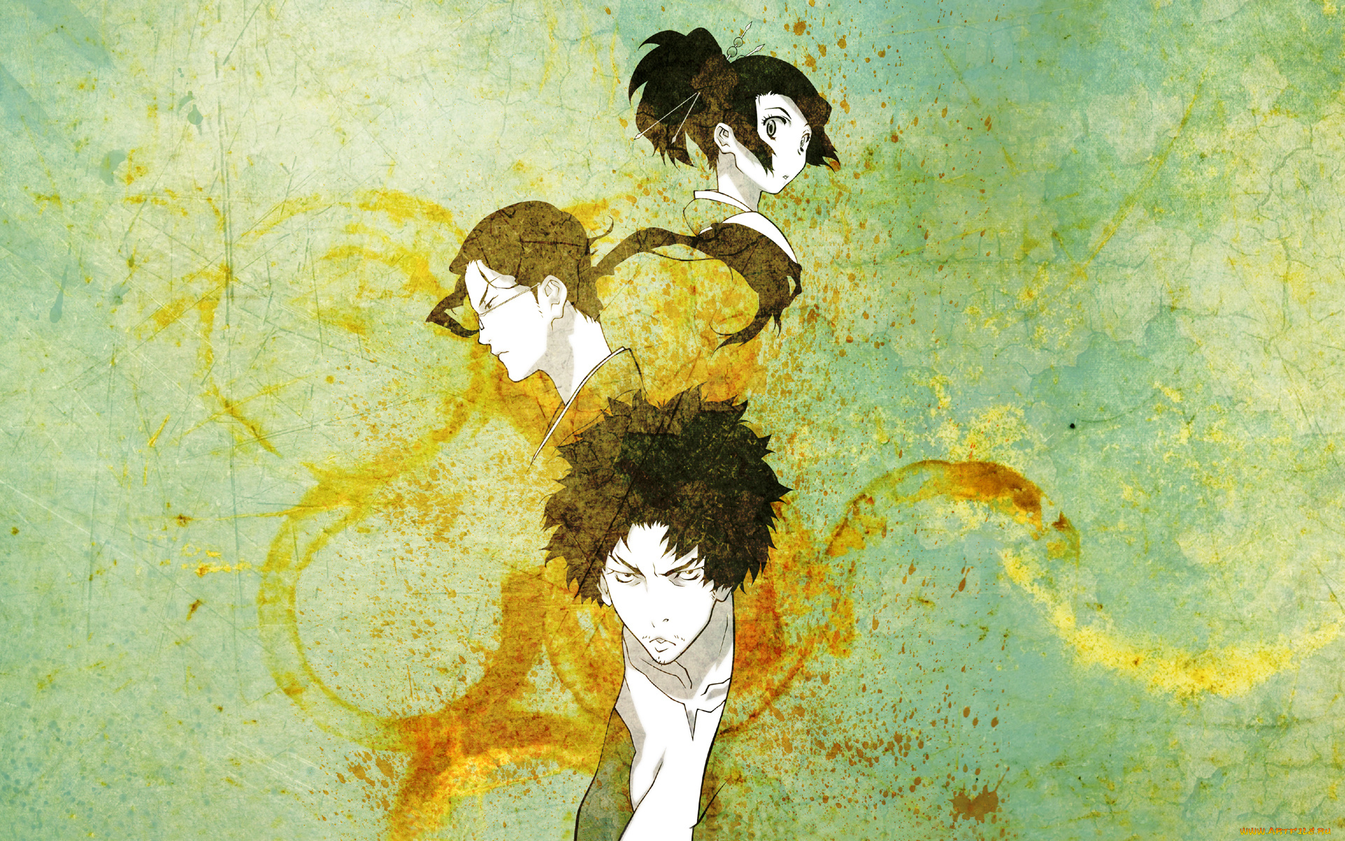 аниме, samurai, champloo, самурай, jin, fuu, mugen