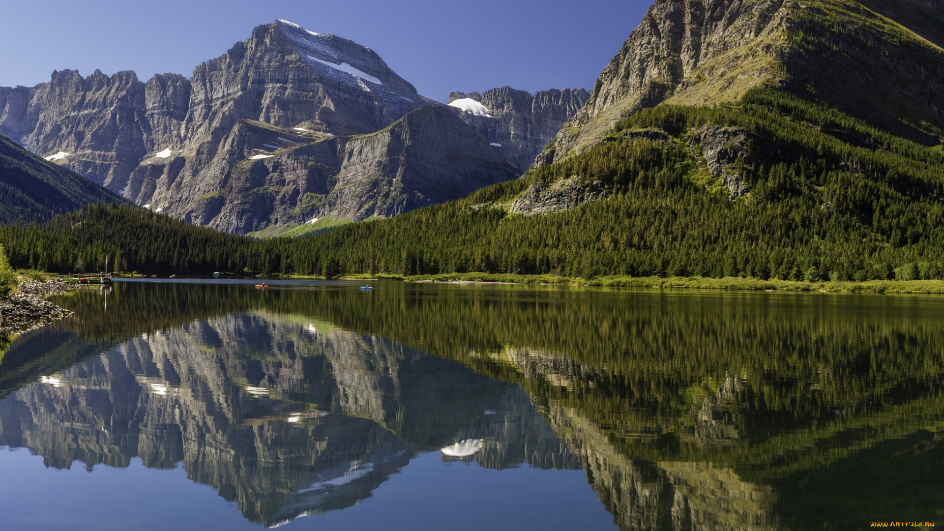 природа, реки, озера, канада, горы, озеро, отражение, лес, пейзаж