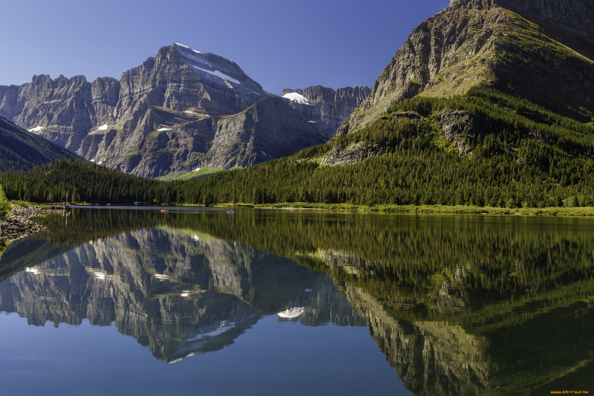 природа, реки, озера, канада, горы, озеро, отражение, лес, пейзаж