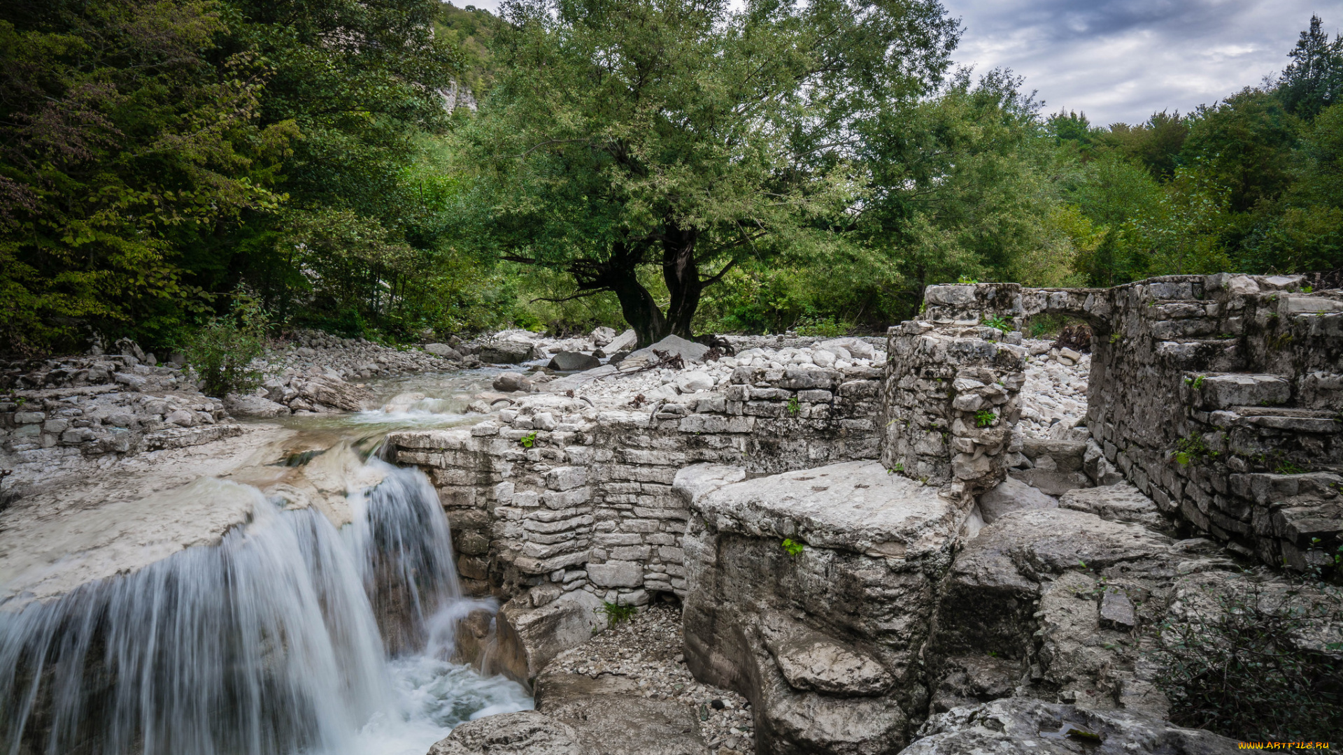 природа, водопады, простор