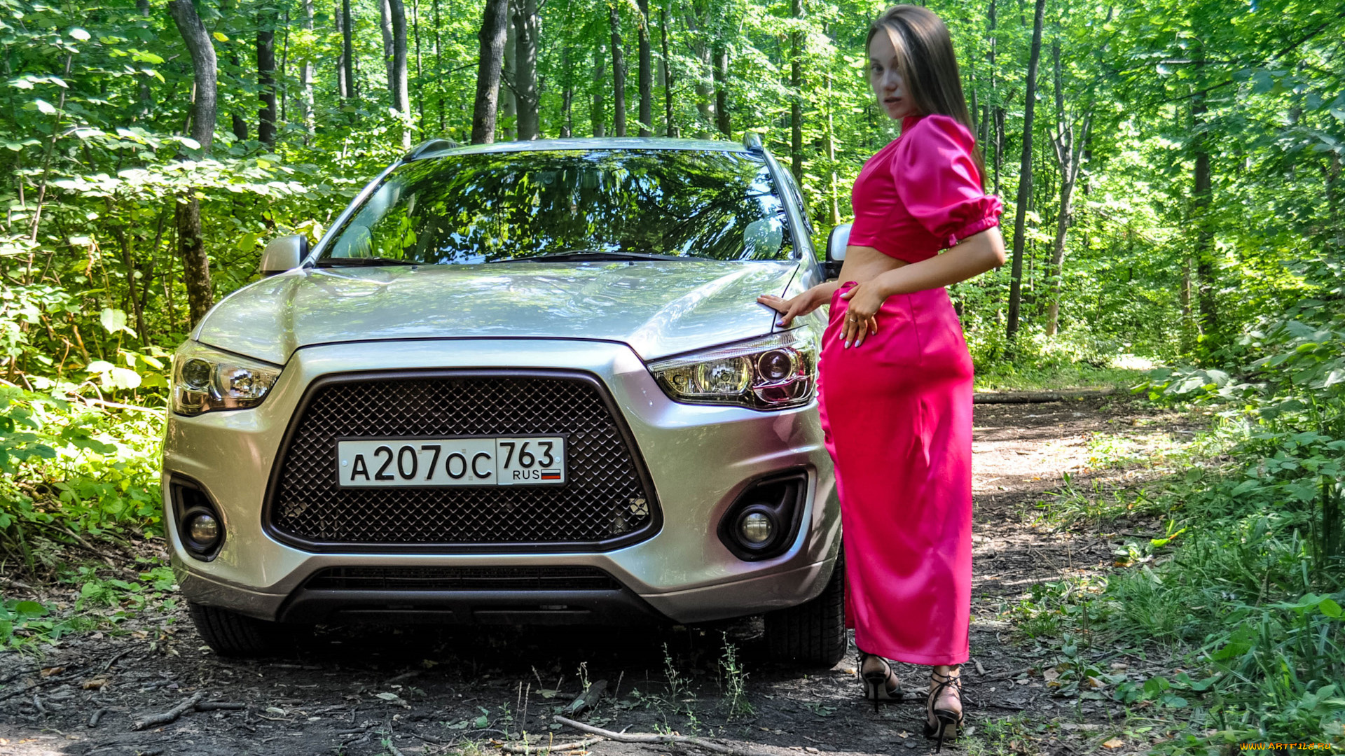 автомобили, -авто, с, девушками, mitsubishi, asx