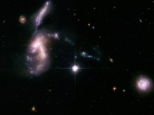 Картинка группа галактик космос галактики туманности