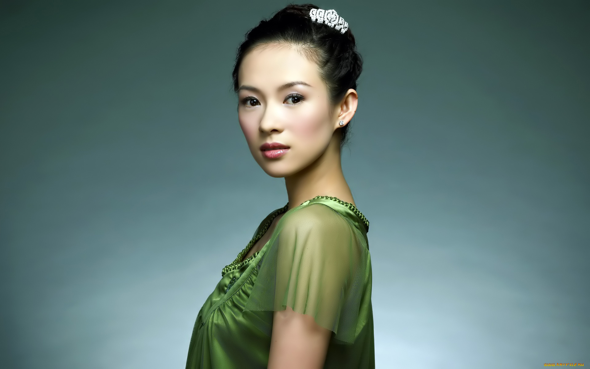 Zhang, Ziyi, девушки, , , блузка, заколка