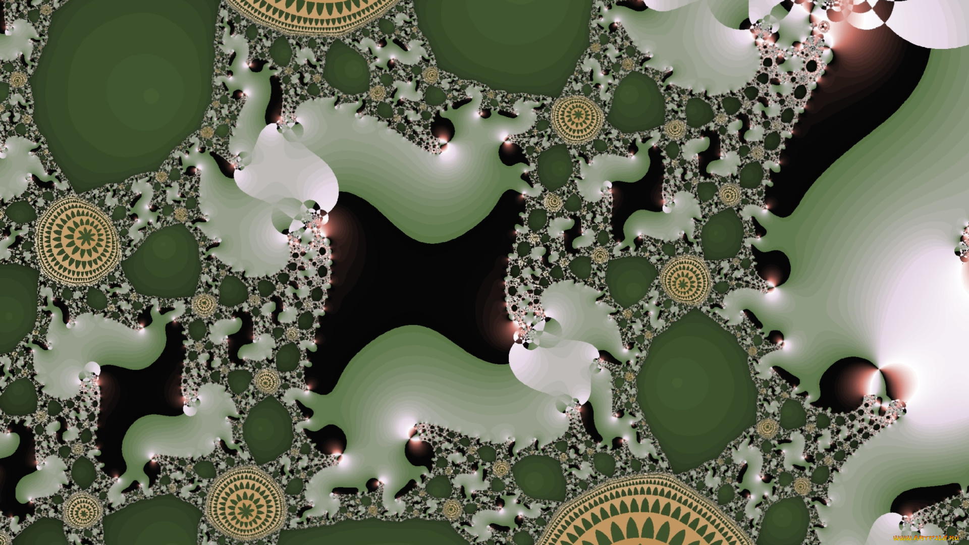 3д, графика, фракталы, , fractal, узор, цвета, фон