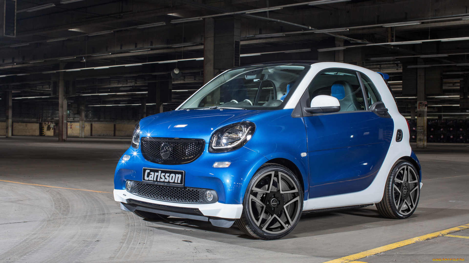 автомобили, smart, 2015г, синий, c453, ck10, fortwo, carlsson