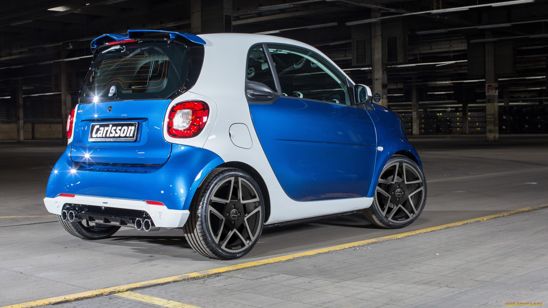 автомобили, smart, carlsson, синий, 2015г, c453, fortwo, ck10