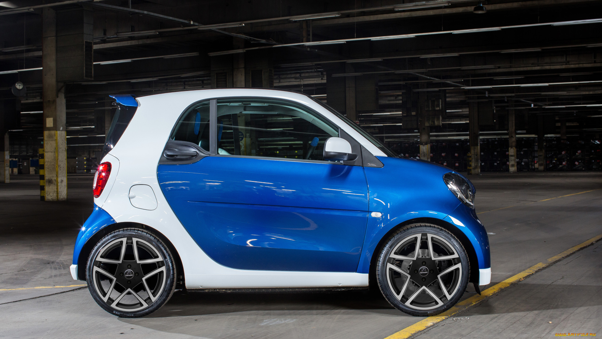 автомобили, smart, синий, c453, 2015г, ck10, fortwo, carlsson