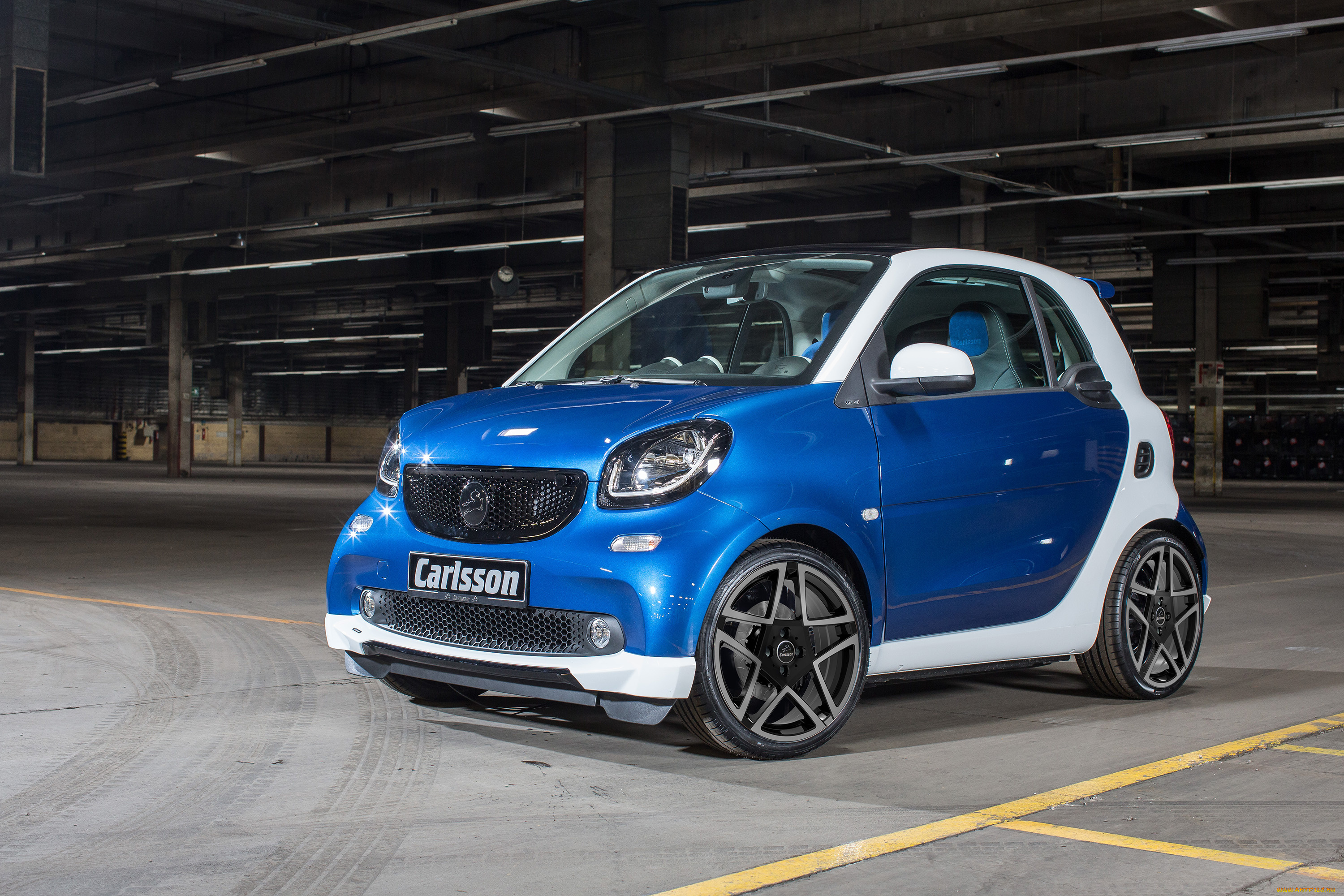 автомобили, smart, 2015г, синий, c453, ck10, fortwo, carlsson