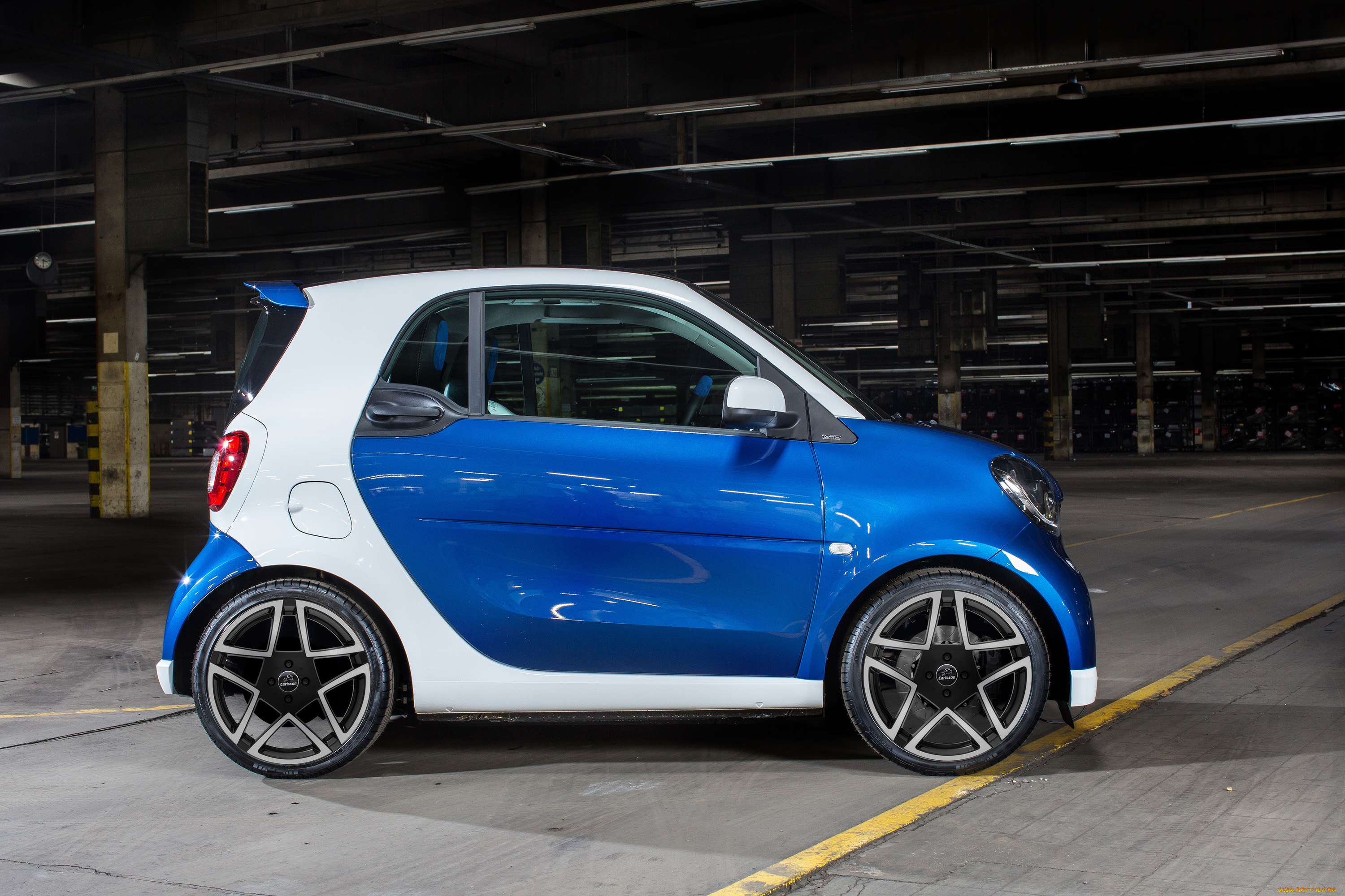 автомобили, smart, синий, c453, 2015г, ck10, fortwo, carlsson