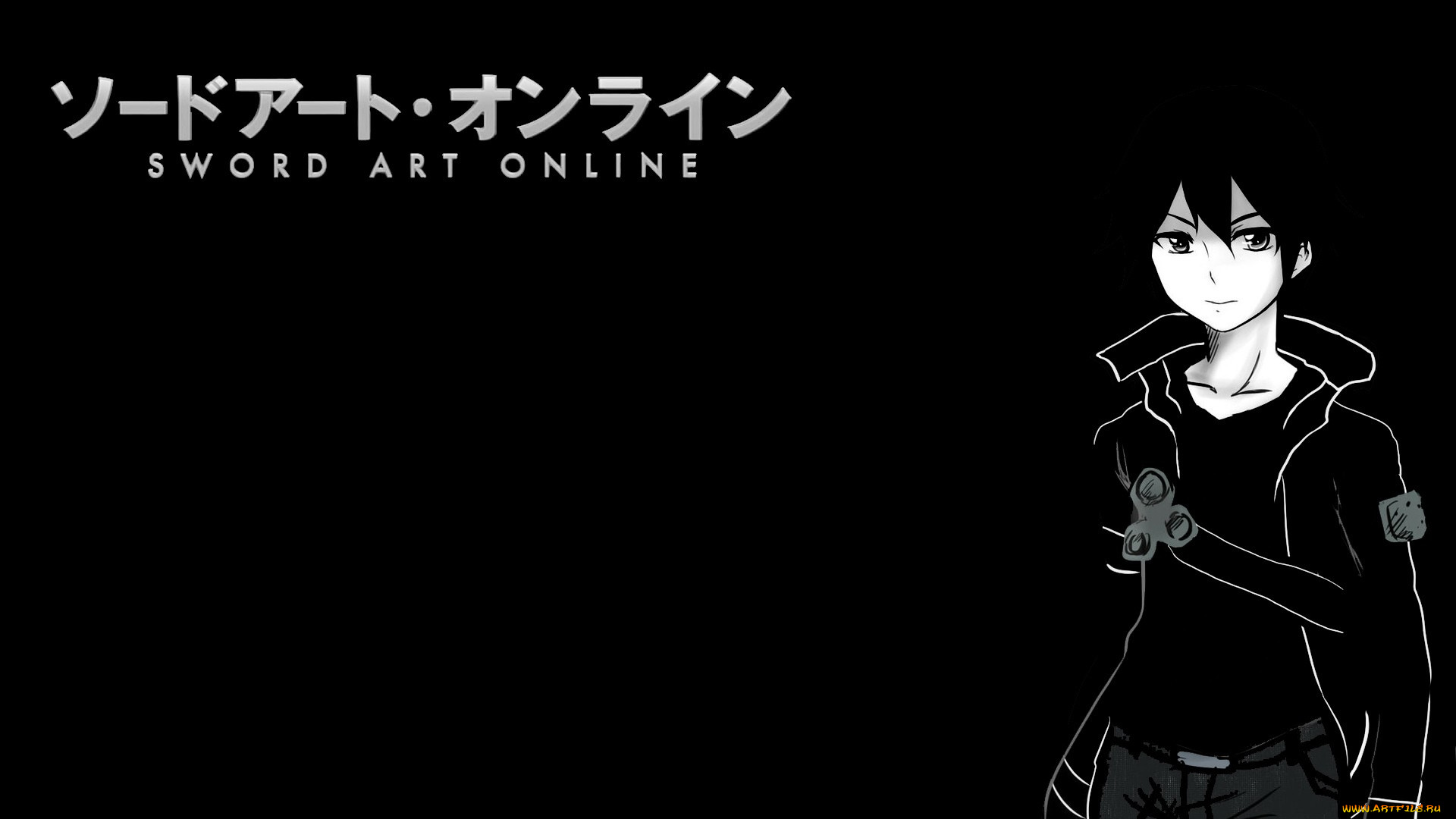 аниме, sword, art, online, кирито